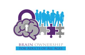 Brain Ownership For Adults Logo symbolizes unlocking the brain to fill in the pieces for Adults of all ages from Young Adults, Middle Age and Seniors.